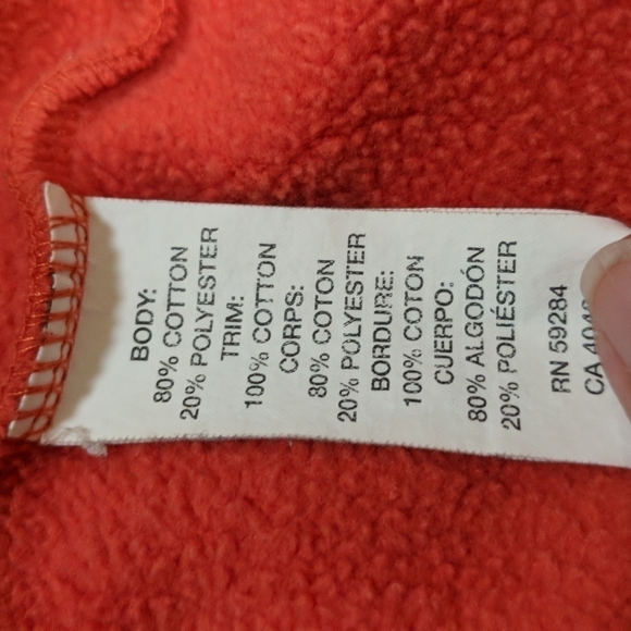 The Children's Place Kid's Orange Sweatshirt Size Large (10/12) - Picture 4 of 5
